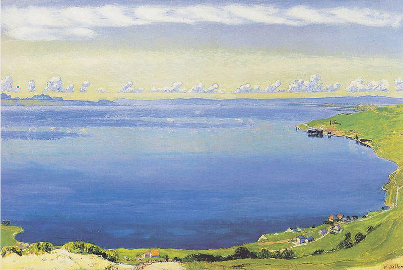 Ferdinand Hodler Genfersee von Chexbres aus oil painting image